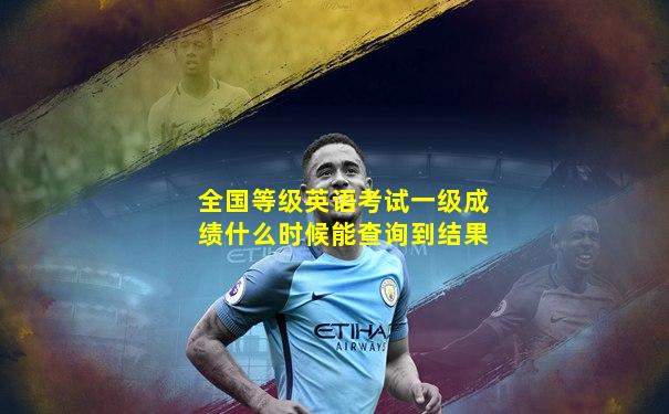 全国等级英语考试一级成绩什么时候能查询到结果