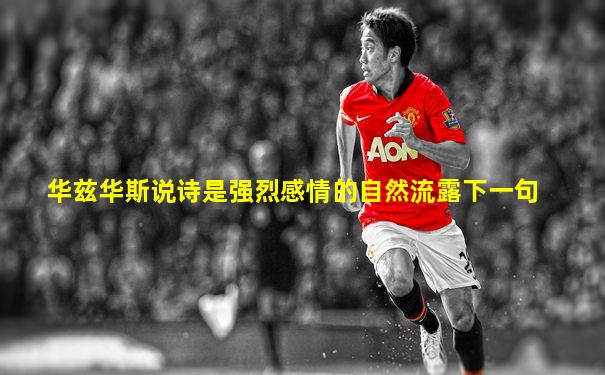 华兹华斯说诗是强烈感情的自然流露下一句
