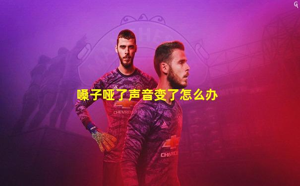 嗓子哑了声音变了怎么办