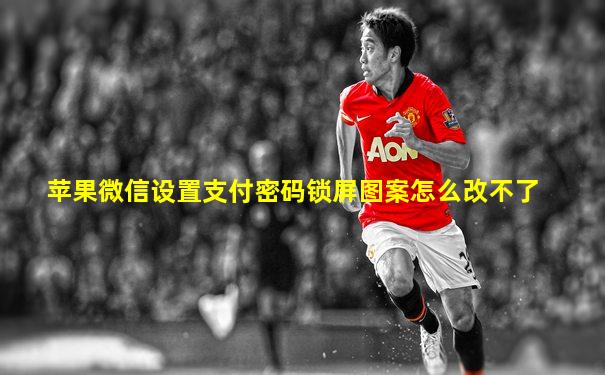 苹果微信设置支付密码锁屏图案怎么改不了