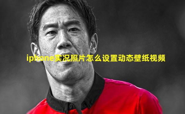 iphone实况照片怎么设置动态壁纸视频