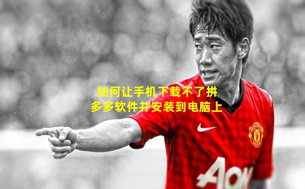 如何让手机下载不了拼多多软件并安装到电脑上