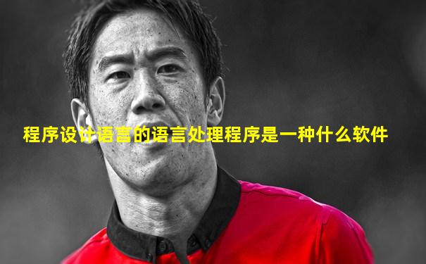 程序设计语言的语言处理程序是一种什么软件